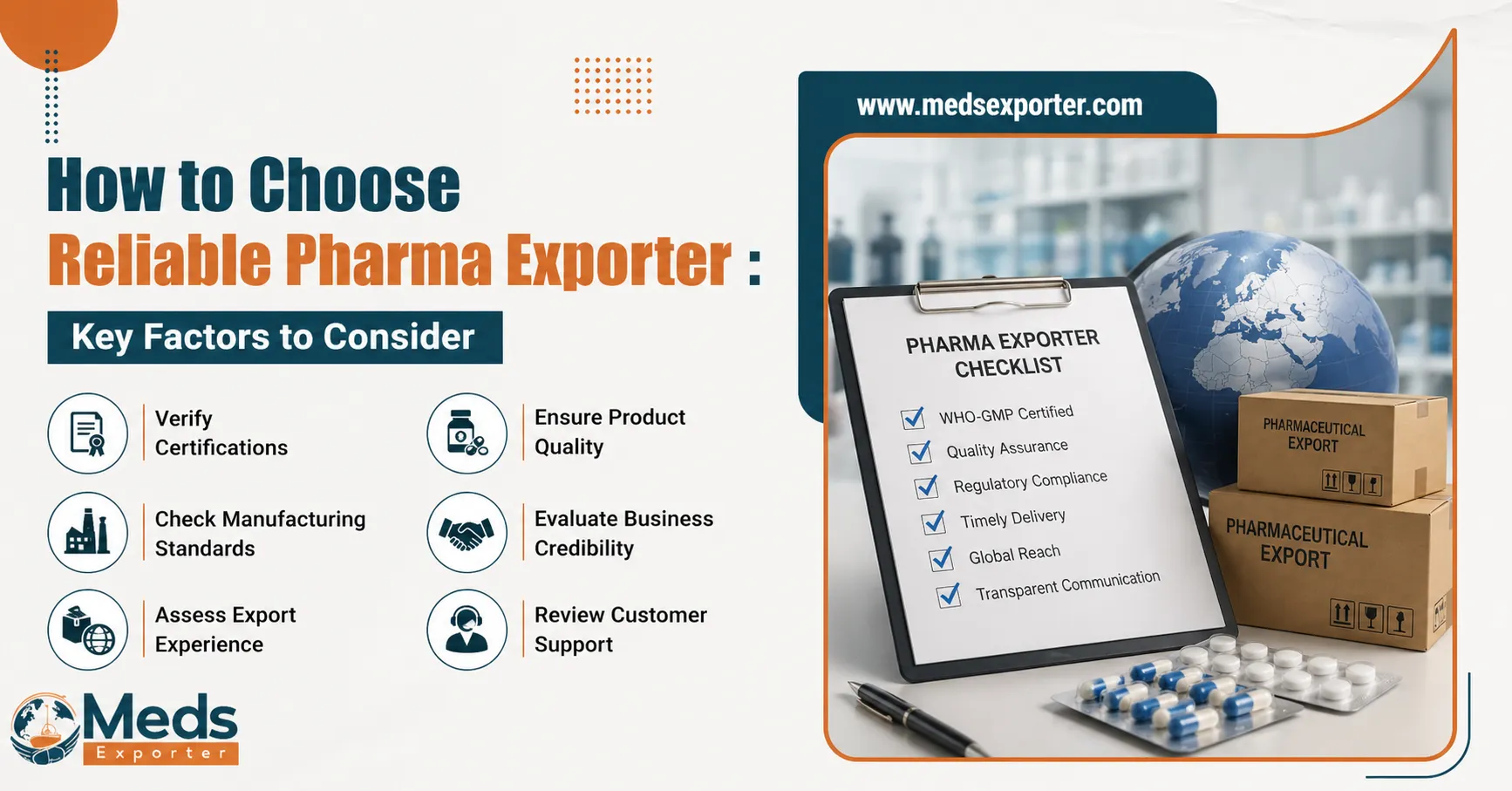 How to Choose Reliable Pharma Exporter