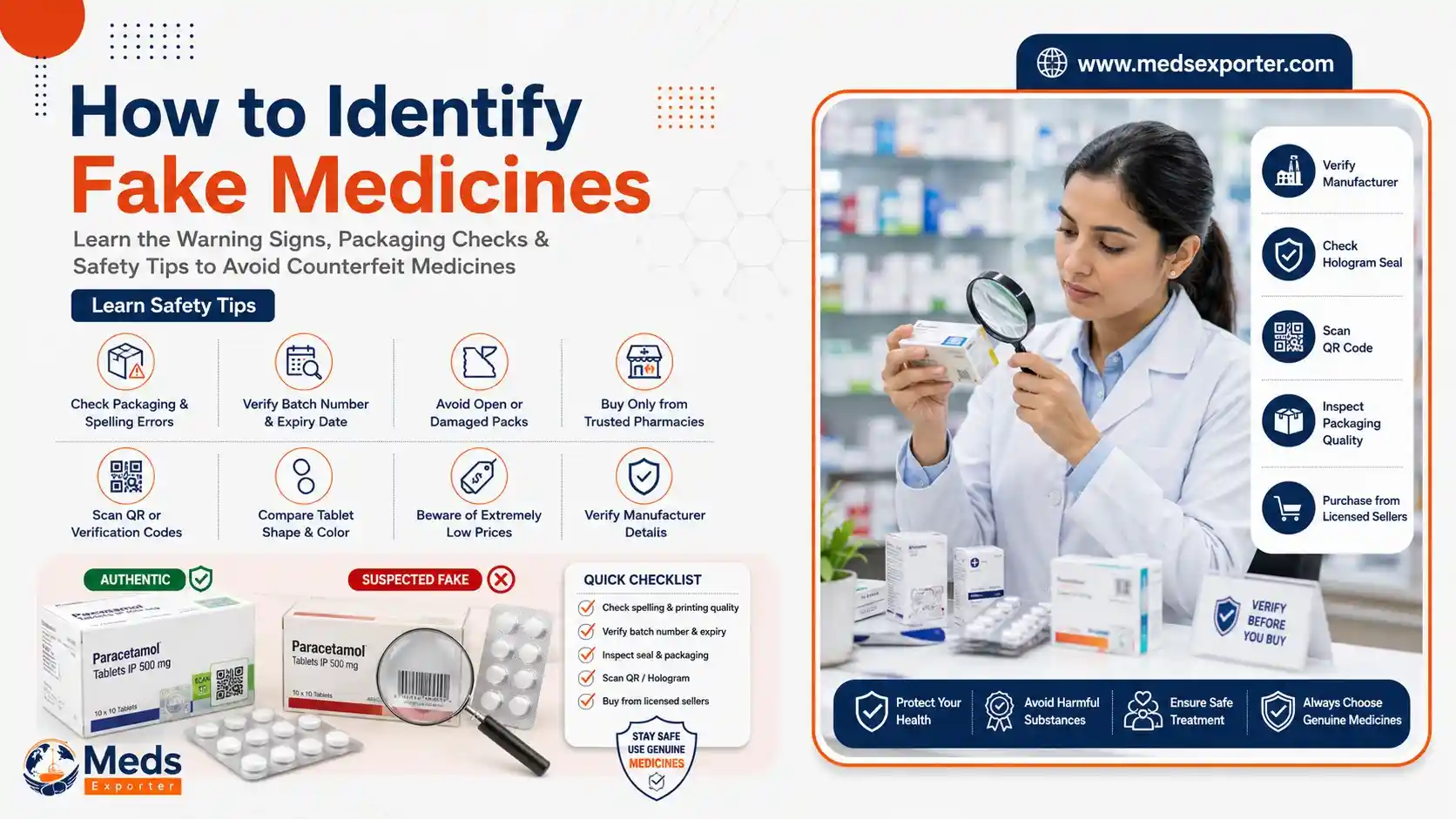 fake medicine identification